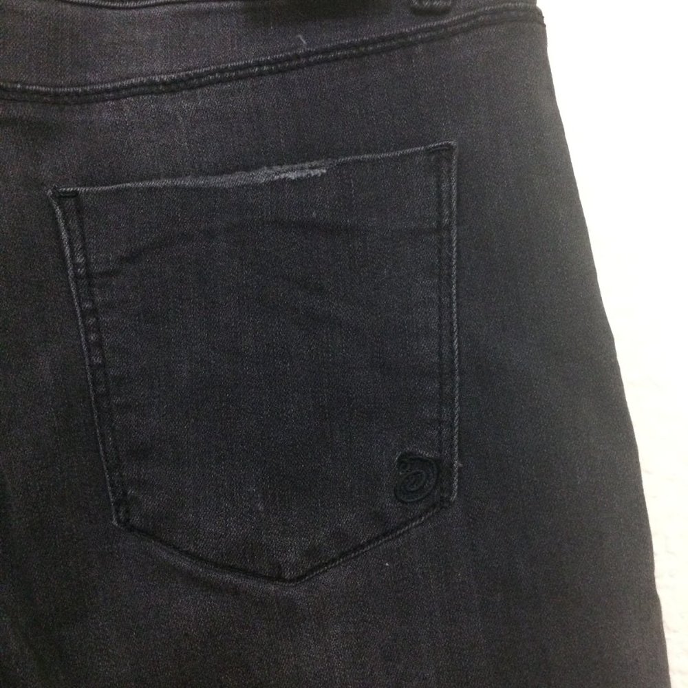 Indigo Rein Skinny Jeans Midrise Destroyed Black - Picture 11 of 15